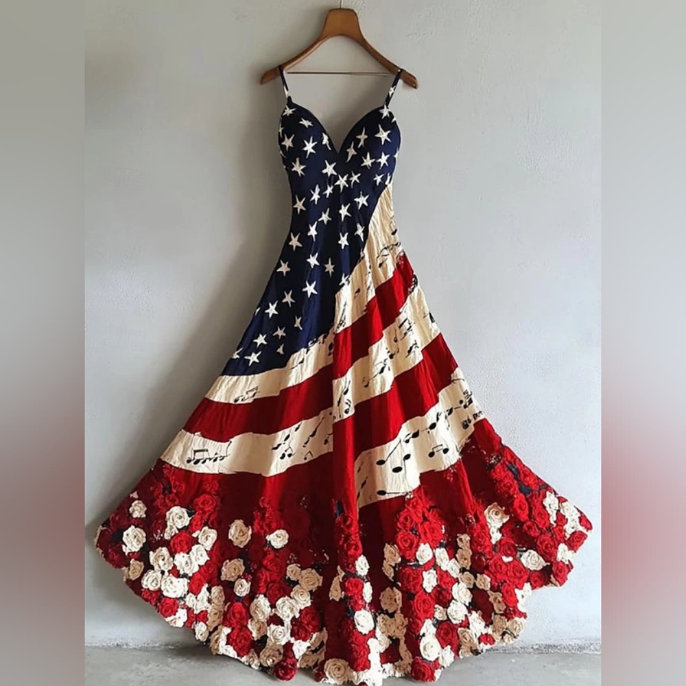 Brand New Womans Patrotic Dress Size Xl